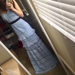 Authentic Self-Portrait Baby blue maxi dress US2