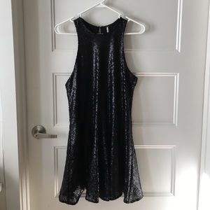 Free People Liquid Shine Mini Dress