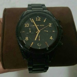 Michael Kors Black & Gold Watch