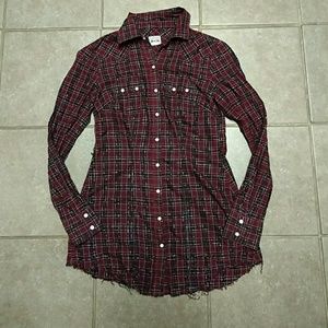 Sale Converse one star shirt sz small maroonsilver