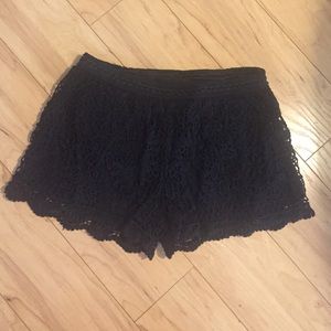 Crocheted short shorts