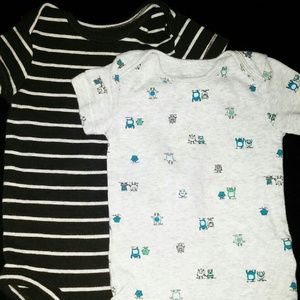 Set of 2 boy 6 month old onesies