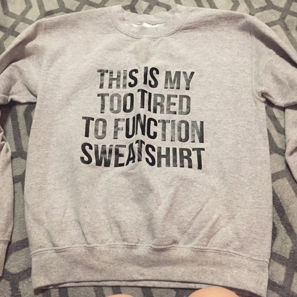 Gray crew neck