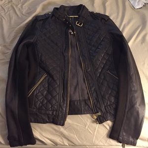 Brown leather Michael Kors jacket