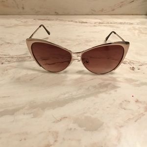 Forever 21 gold cat eye sunglasses