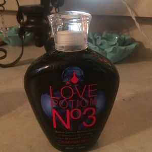 Love potion No 3 tanning lotion!