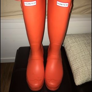 Orange Hunter Boots
