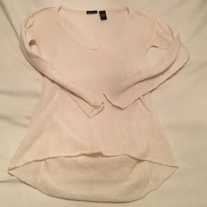 Cream tunic sweater