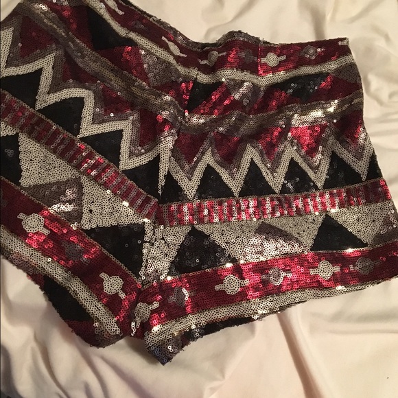Sequin shorts