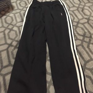 Black Adidas workout pants