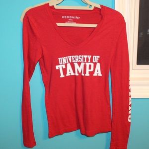 University of Tampa Long Sleeve V-neck
