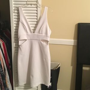 TOPSHOP cut out fitted dress