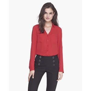 Express Portofino Slim Fit blouse! Comfy & sexy!