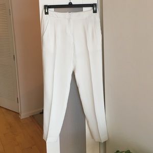 Theory silk ankle pants