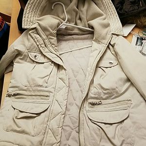 Beige fall jacket