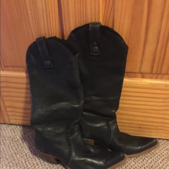Coral Women's Leather Cowboy Boots