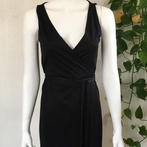 DVF Cotton Jersey Maxi Wrap Dress Yahzi Straight