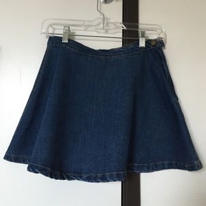 American Apparel a-line denim skirt