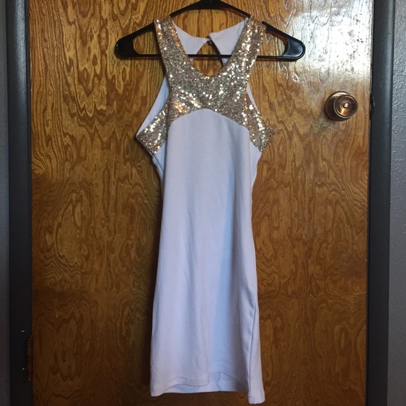 Beautiful white and gold dress
