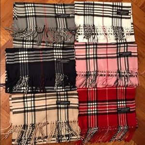 6x cashmere scarves