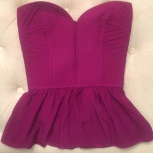 Parker strapless corset top