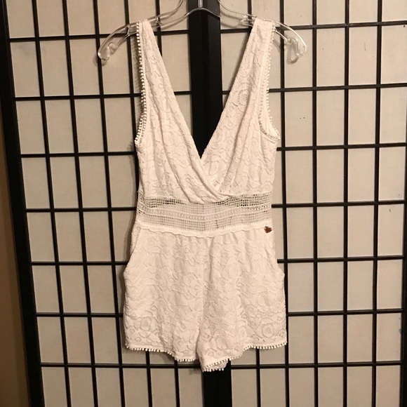 White lace romper