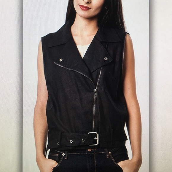 🍻Black versatile🍻 vest or jacket - Picture 1 of 4