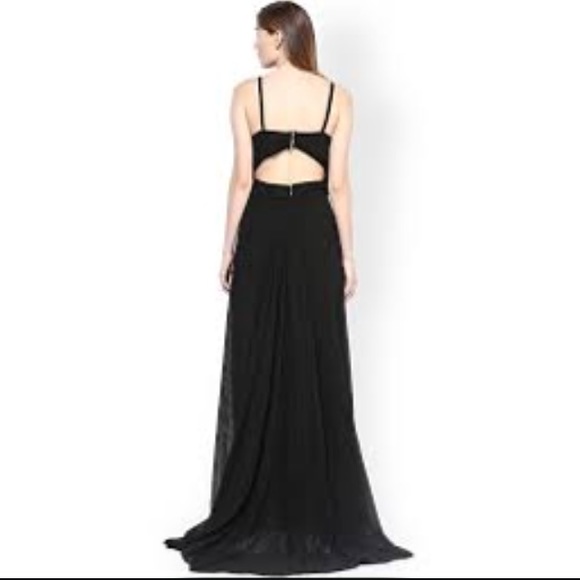 🎄sale Black maxi dress with tail - Picture 3 of 4