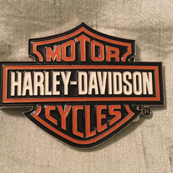 Enamel Bar and Shield Belt Buckle