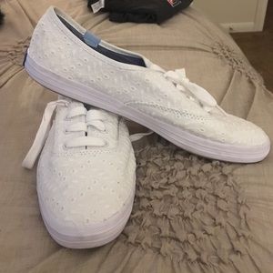 White Detailed Keds
