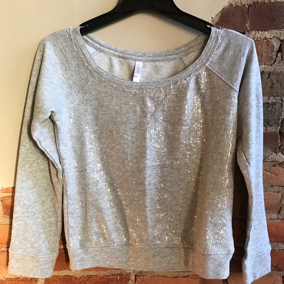 Sequin sweatshirt.