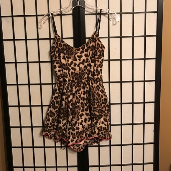 Cheetah print romper
