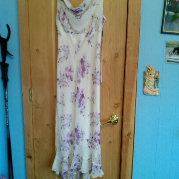 Cream Hi-low Dress Size 9/10 by Be Smart - Picture 3 of 4