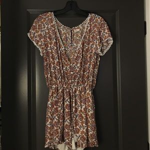 Floral/paisley romper