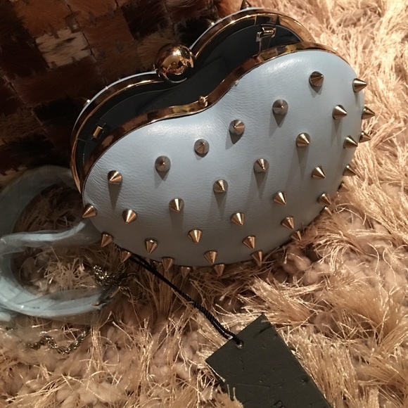 Cross body heart shaped cocktail purse