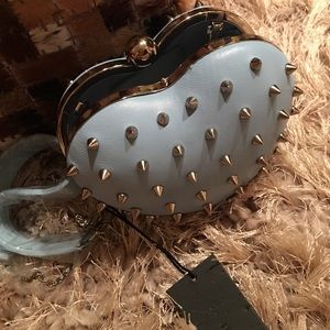 Cross body heart shaped cocktail purse