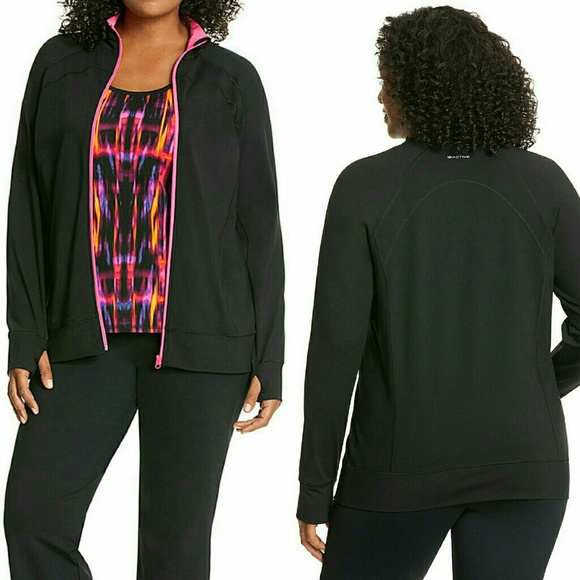 Lane Bryant Jackets & Blazers - Lane Bryant 18/20 Active Black Zipper Jacket NWT