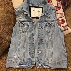 Kids Abercrombie Jean vest.