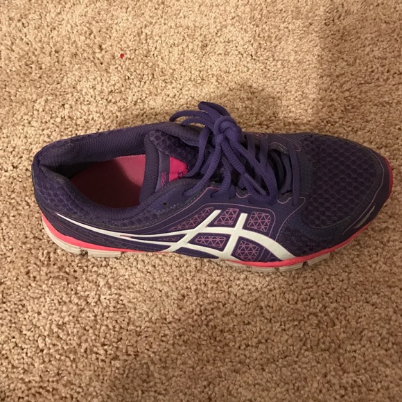 Pink and purple asics