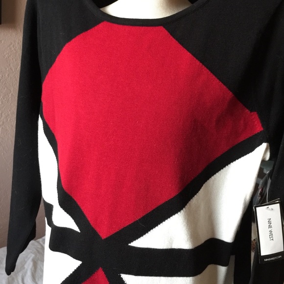 Nine West Dresses & Skirts - 🌺sold🌺NWT Nine West dress , black red and white