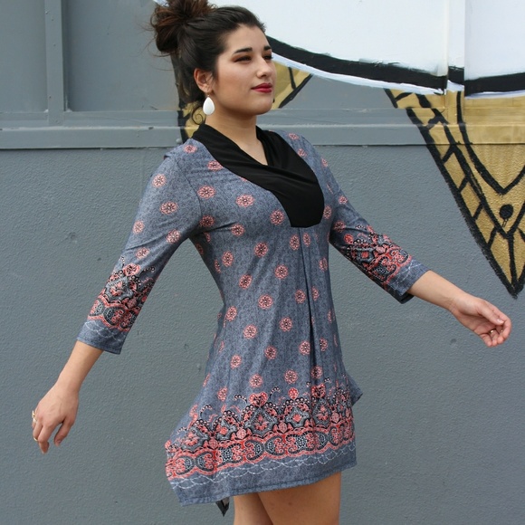 Unity Blend Dresses & Skirts - BUY , GET 1 50% OFF! Relaxed tunic with print