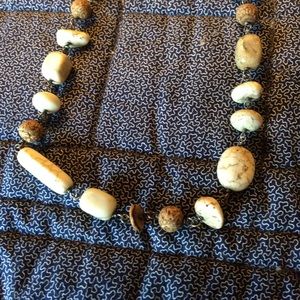 Silpada stone beaded necklace. 17-18"