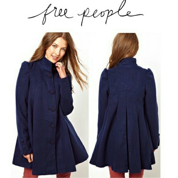 LAST CHANCE Free People Navy Pleated Swing