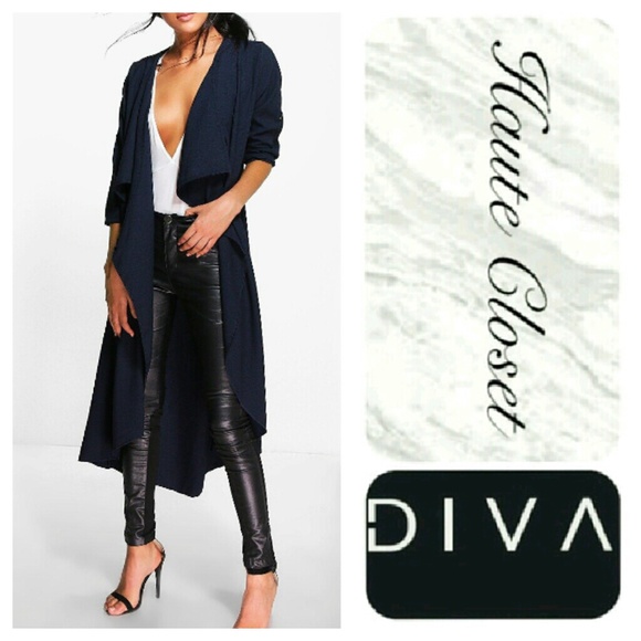 Jackets & Blazers - Navy Duster