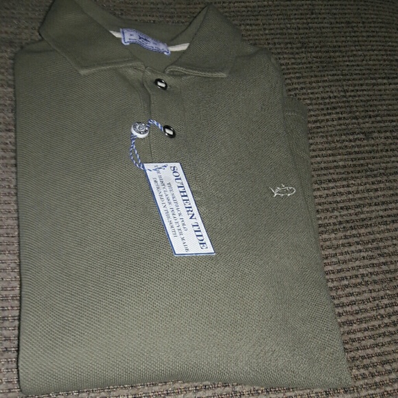 Southern Tide Mens polo long sleeve