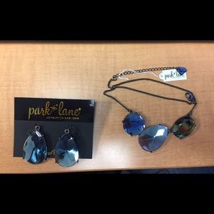 Gemstone necklace & earrings set by Park Lane NIB