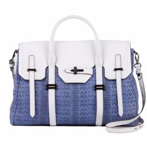 Rebecca Minkoff Blue Printed Satchel