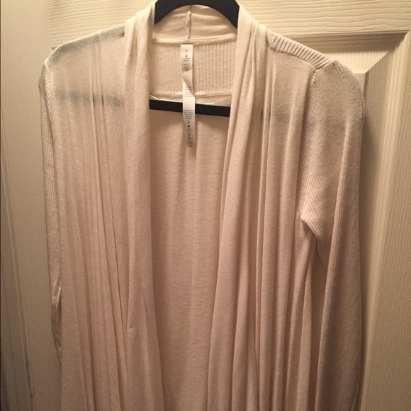 Lululemon cream cardigan. New and never worn