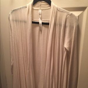 Lululemon cream cardigan. New and never worn