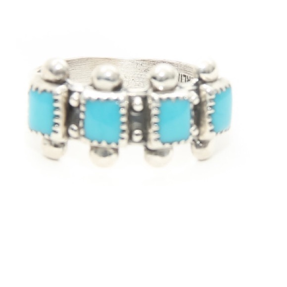 Vintage Sleeping Beauty Four Cabochon Ring - Picture 2 of 4